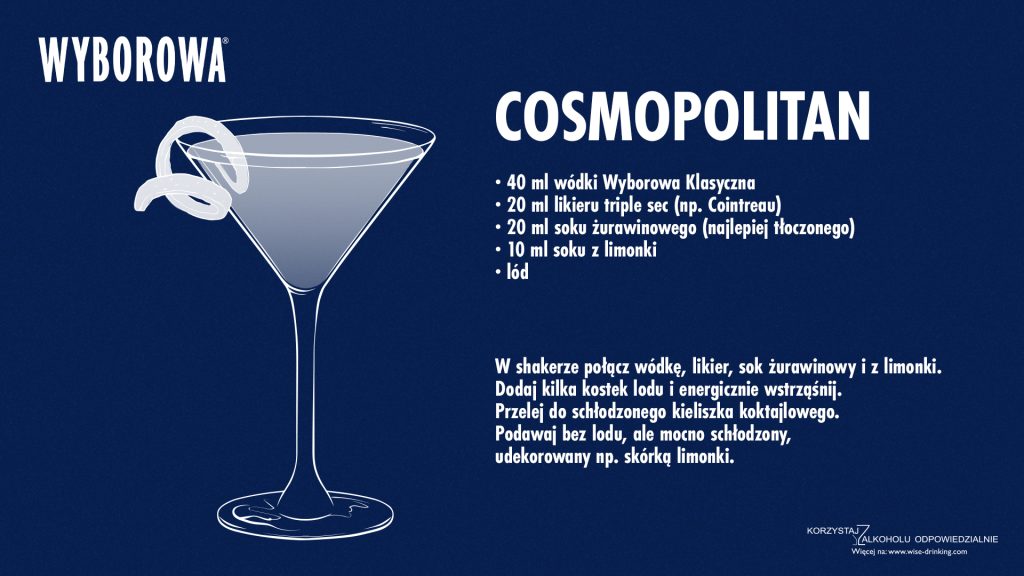 Drink Cosmopolitan z wódką