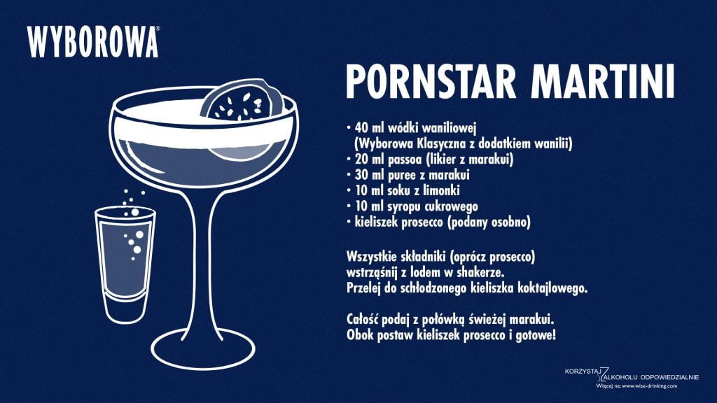 Drink Pornstar Martini z wódką