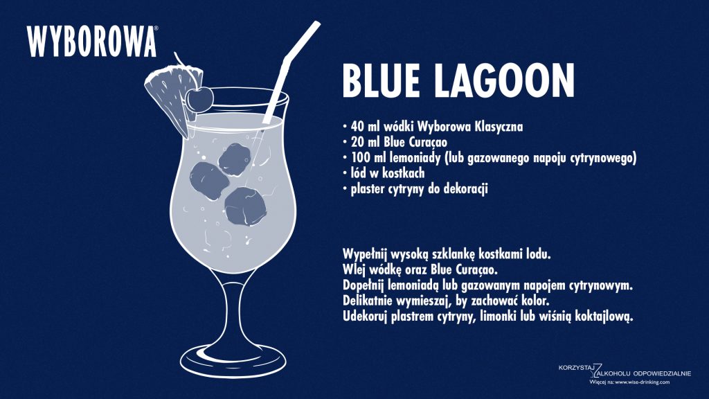 Drink Blue Lagoon z wódką
