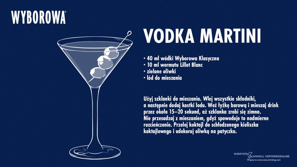 Przepis na drinka Vodka Martini